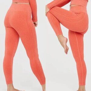 NWT Aerie Coral Ribbed Leggings XS